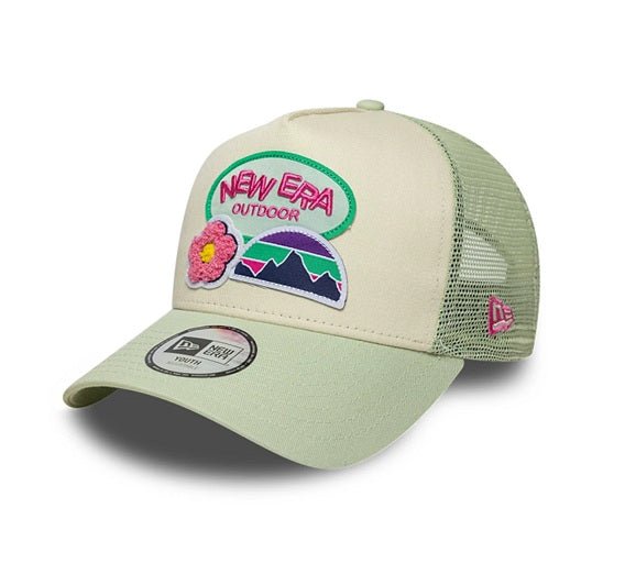 Gorras para niños o niñas - New Era Outdoor YOUTH Trucker Verde Menta - Infantil