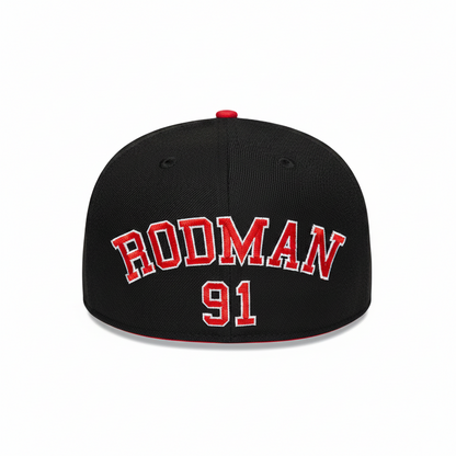 Gorra 59FIFTY - Chicago Bulls NBA Hardwood Rodman vista trasera 