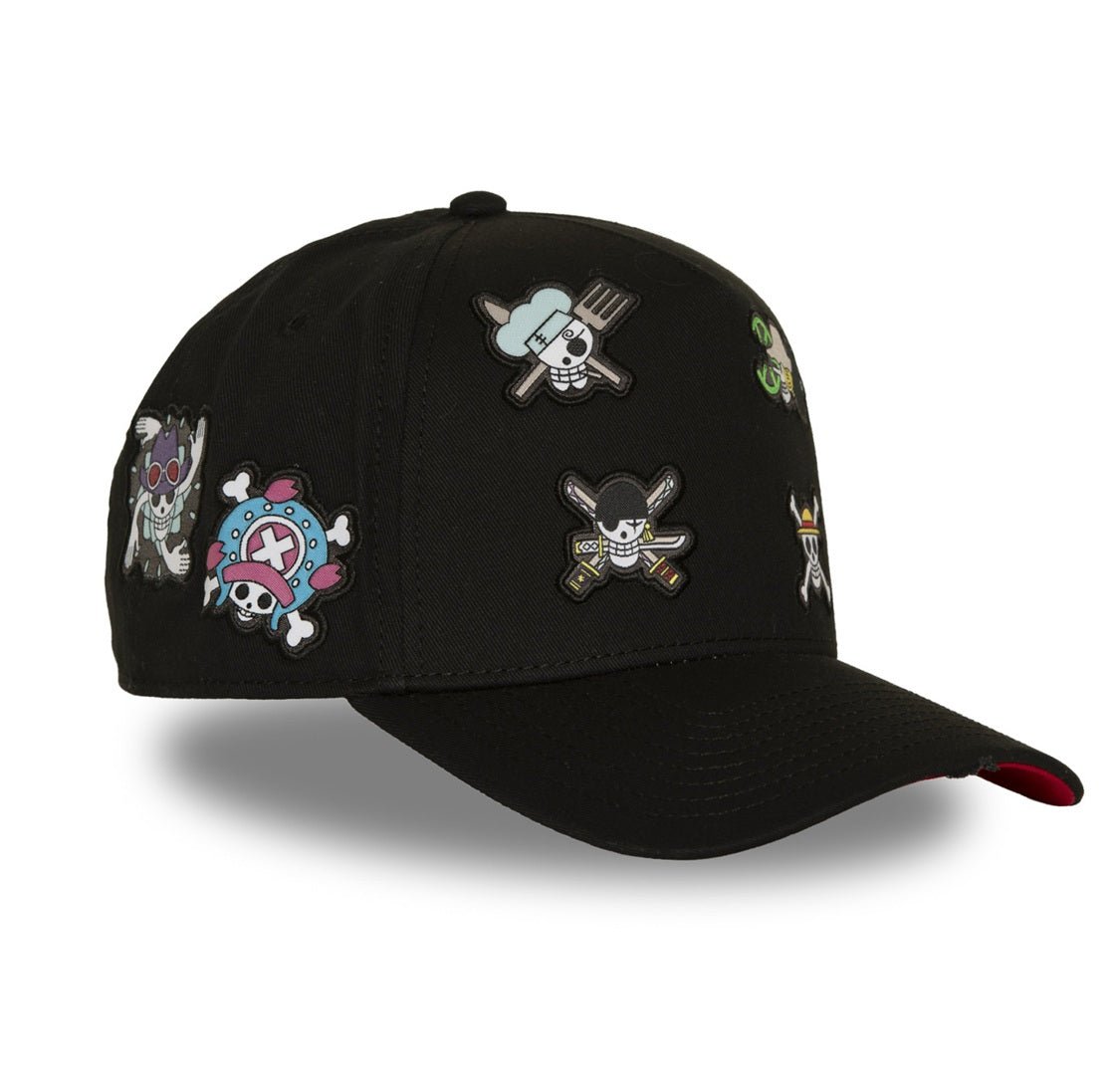 Gorras snapback - Capslab One Piece Flag Negra Multiparche OP8 FLA