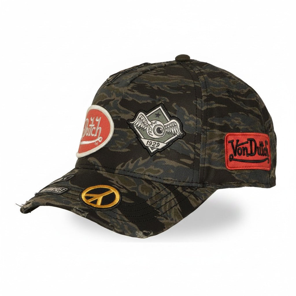 Gorras snapback - Von Dutch Snapback Camuflaje Multipatch 02