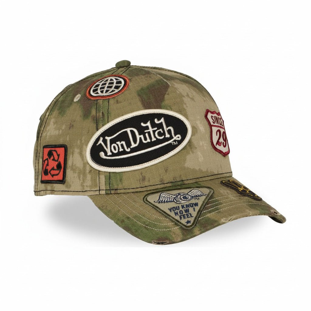 Gorras snapback - Von Dutch Snapback Camuflaje Multipatch 04