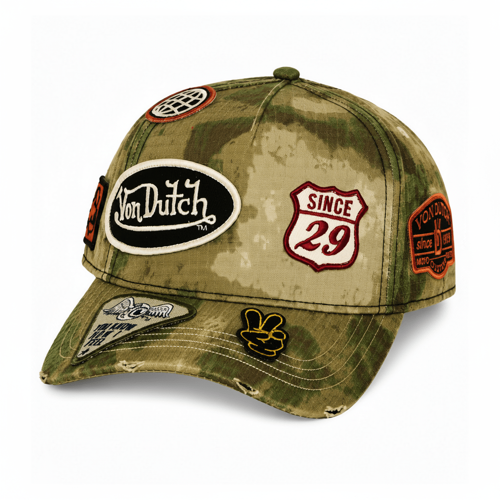 Gorras snapback - Von Dutch Snapback Camuflaje Multipatch 04