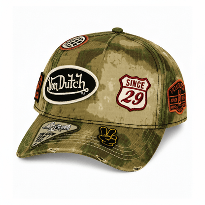 Gorras snapback - Von Dutch Snapback Camuflaje Multipatch 04