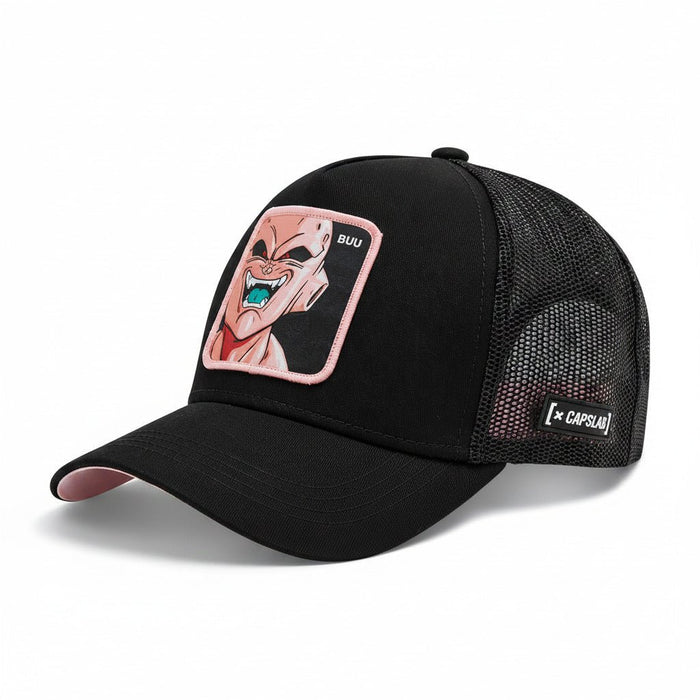 Gorras Trucker - Capslab Dragon Ball Z Negra/Rosa BUU DBZ