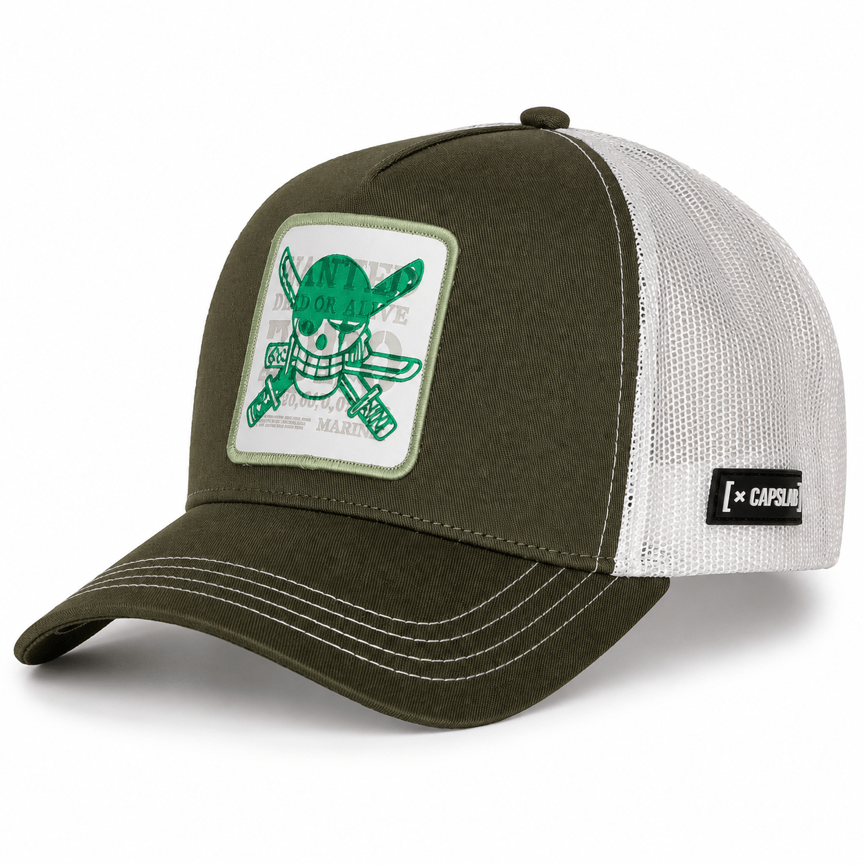 Gorras Trucker - Capslab One Piece Verde/Blanca Zoro OP7 DOA2B