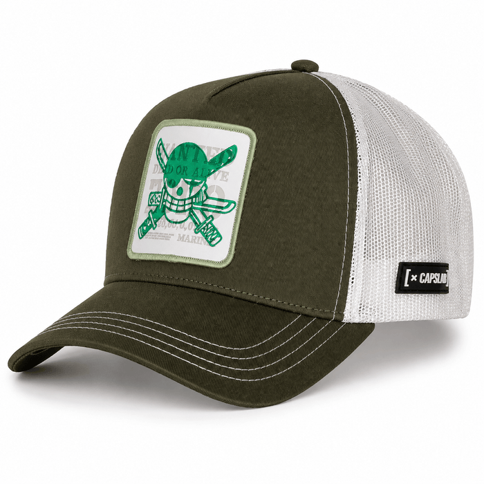 Gorras Trucker - Capslab One Piece Verde/Blanca Zoro OP7 DOA2B