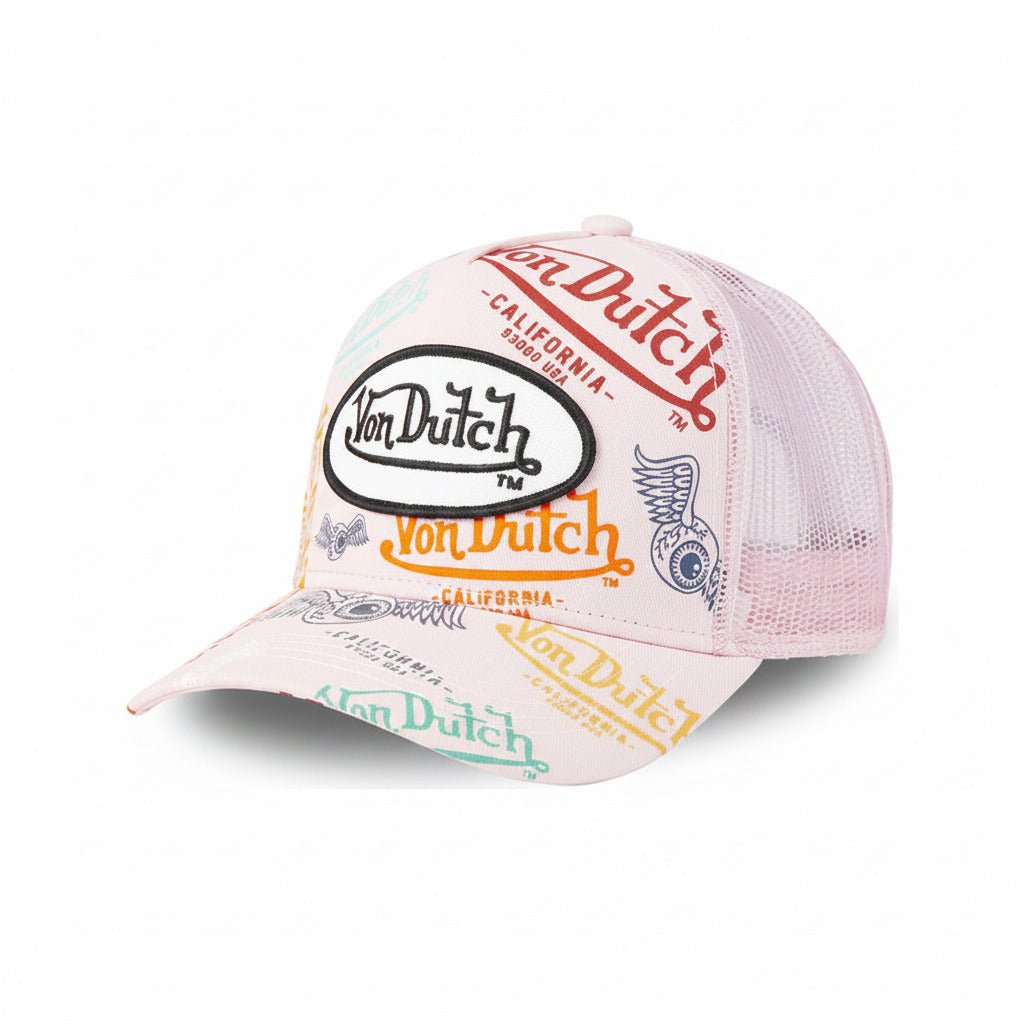 Gorras Trucker - Von Dutch Trucker Rosa/Rosa BRA PIN graffiti