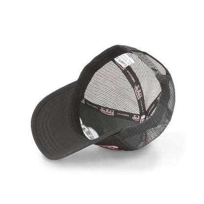 Gorras Trucker - Von Dutch LOVU NR negra y rosa