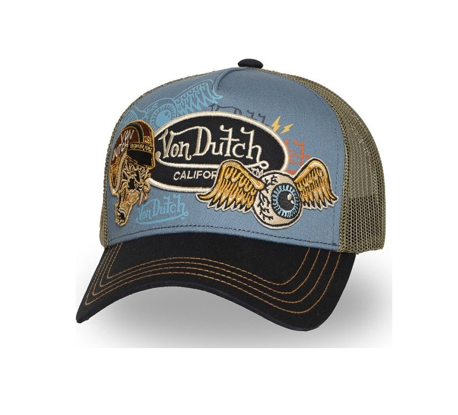Gorras Trucker - Von Dutch Azul PATCH10 trucker