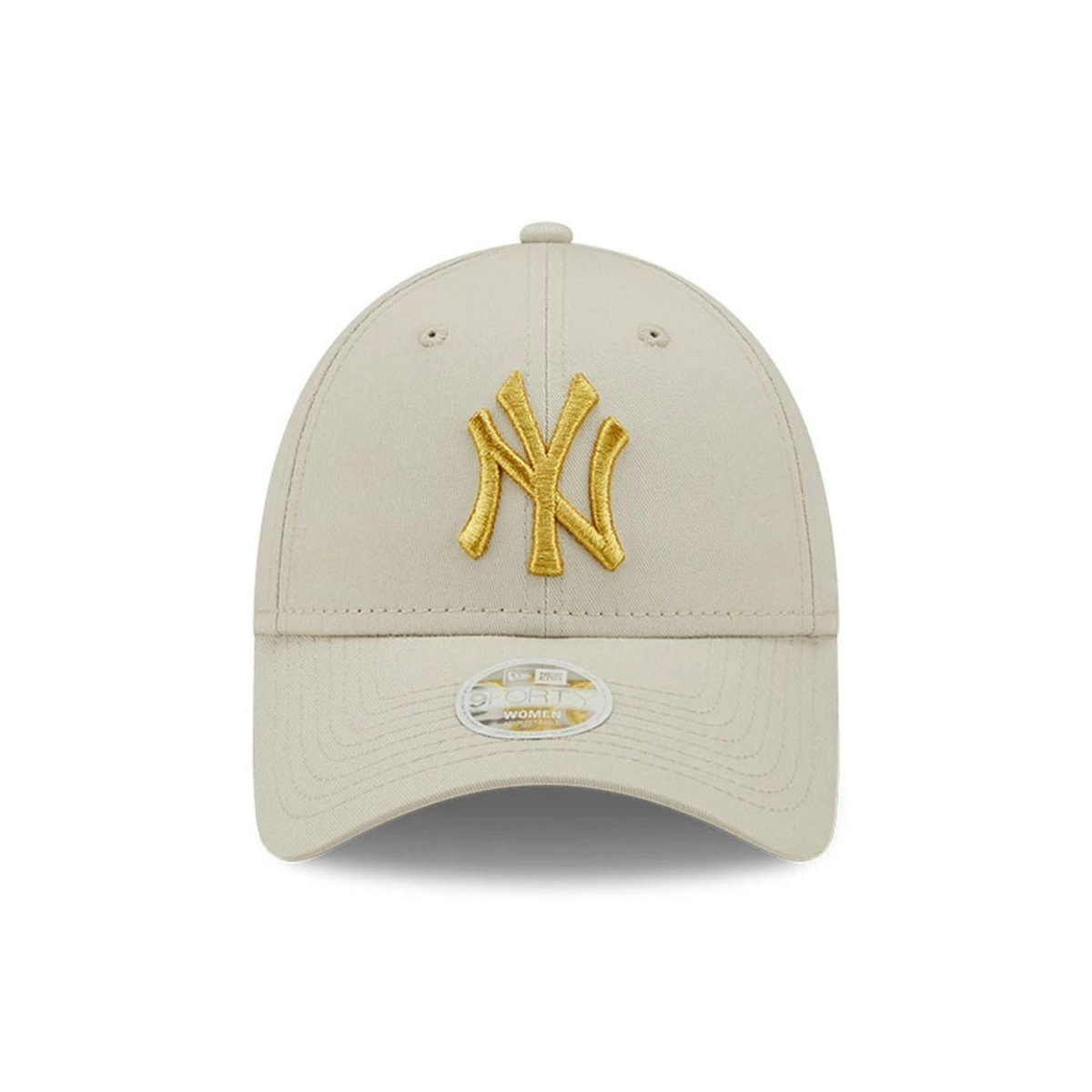 Gorras strapback - New York Yankees 9FORTY Mujer beige metallic
