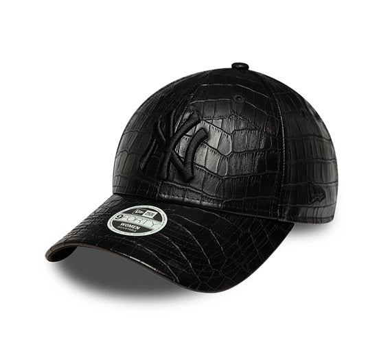 Gorras strapback - NY Yankees Cocodrilo Negra 9FORTY Mujer