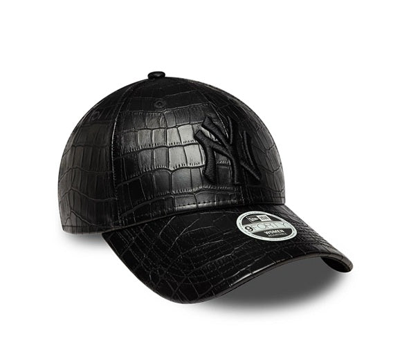 Gorras strapback - NY Yankees Cocodrilo Negra 9FORTY Mujer