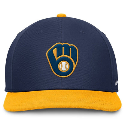 Gorras snapback Milwaukee Brewers Pro Dri-FIT Azul y amarilla