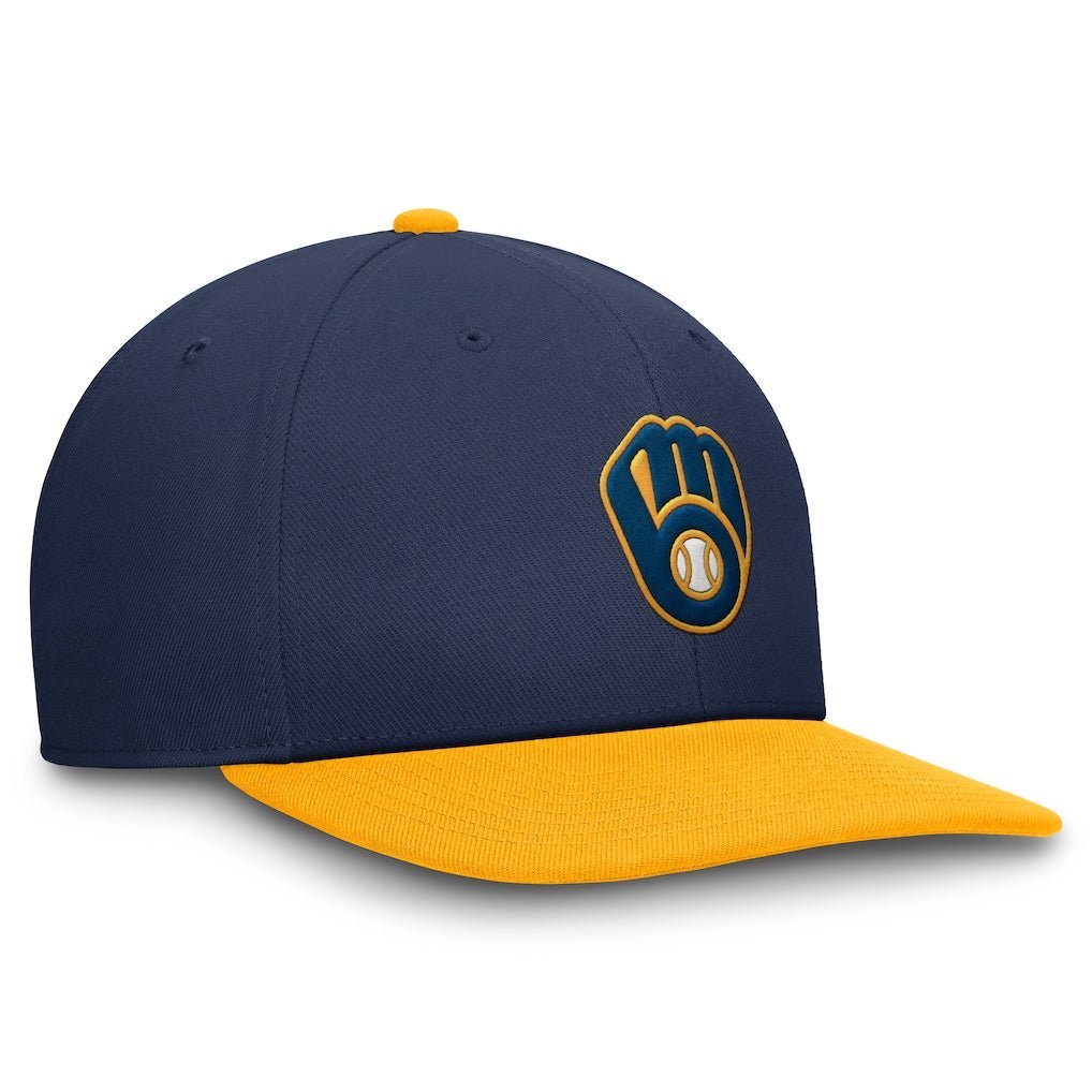 Gorras snapback Milwaukee Brewers Pro Dri-FIT Azul y amarilla