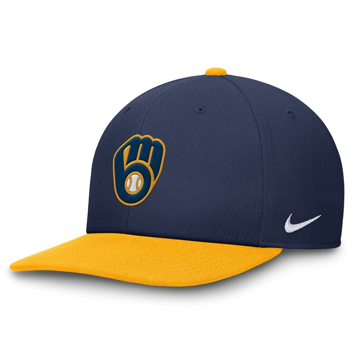 Gorras snapback Milwaukee Brewers Pro Dri-FIT Azul y amarilla