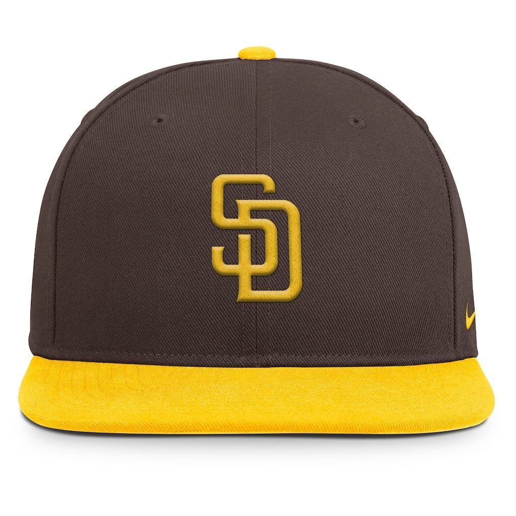 Gorras snapback - San Diego Padres Pro Dri-FIT marrón y amarilla