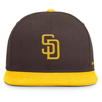 Gorras snapback - San Diego Padres Pro Dri-FIT marrón y amarilla