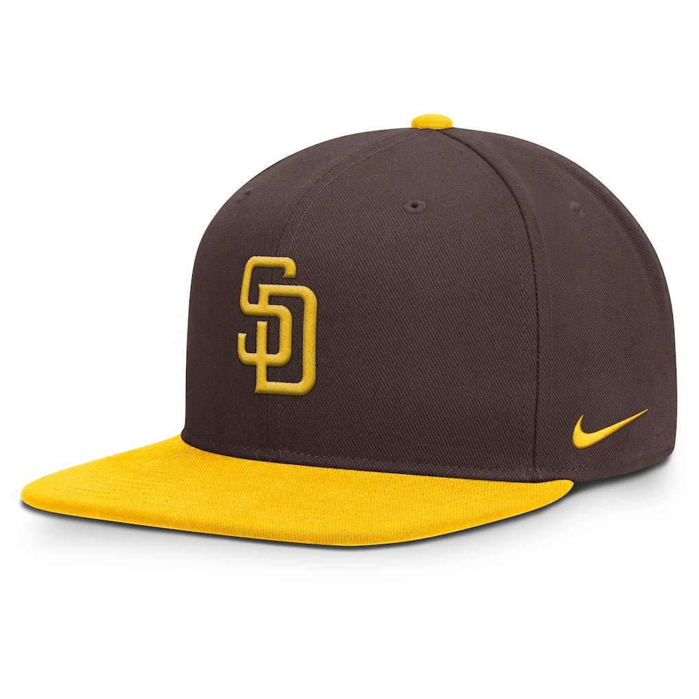 Gorras snapback - San Diego Padres Pro Dri-FIT marrón y amarilla