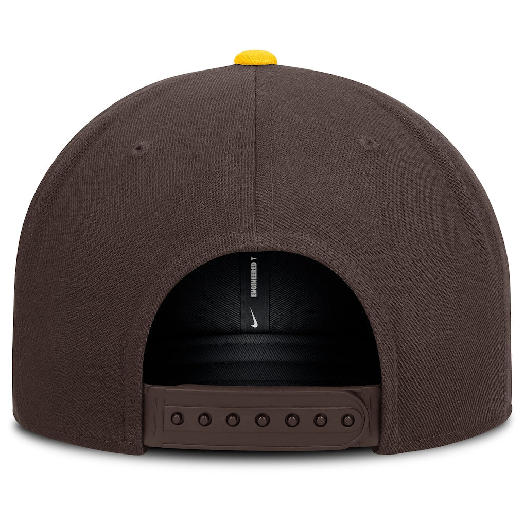Gorras snapback - San Diego Padres Pro Dri-FIT marrón y amarilla