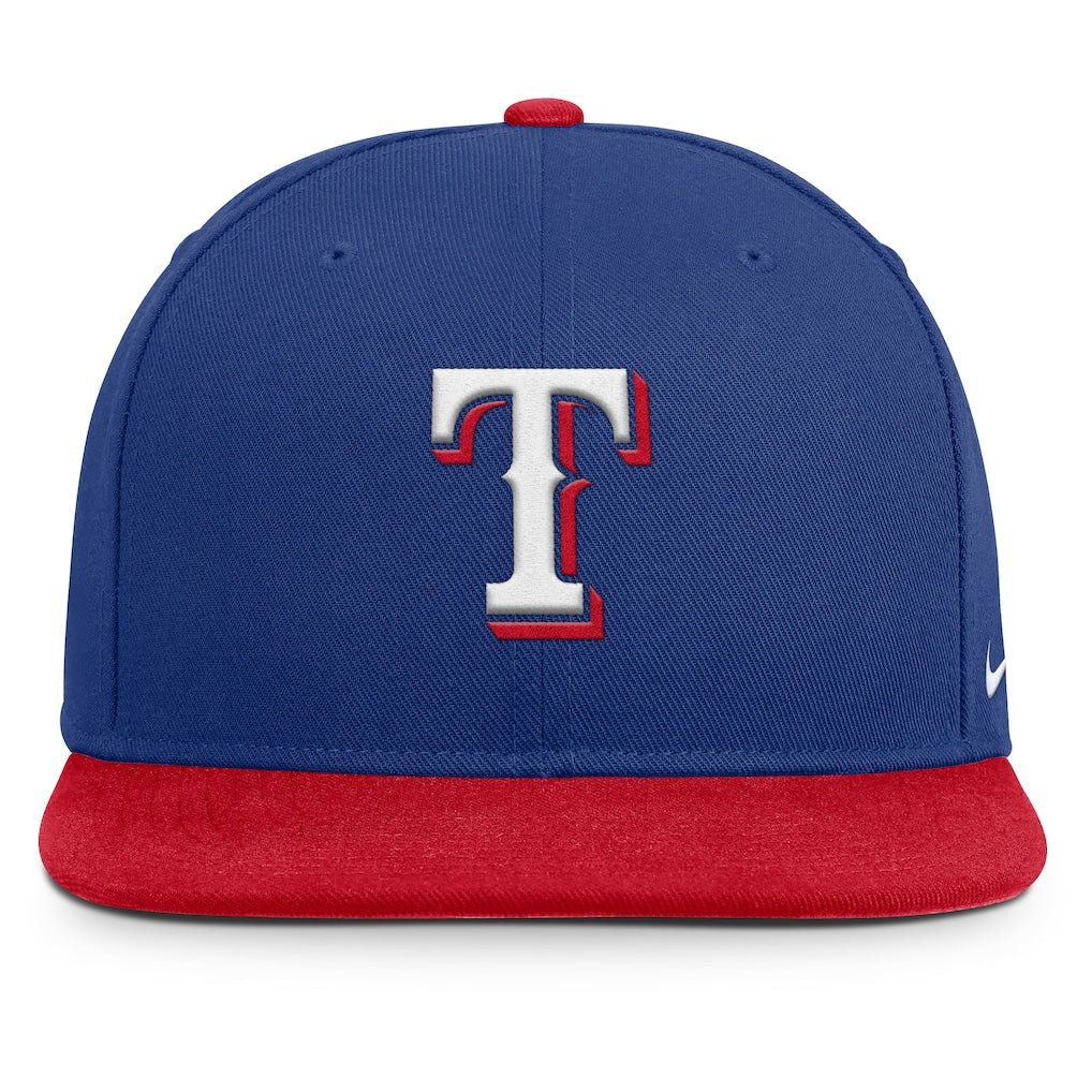 Gorras snapback - Texas Rangers Pro Dri-FIT Azul y roja