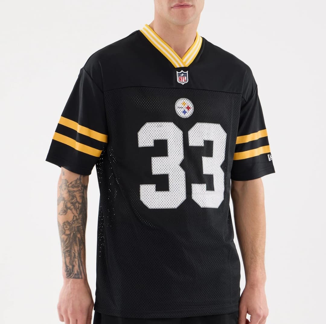Camiseta de fútbol americano - Camiseta mesh Steelers negra/amarilla NFL