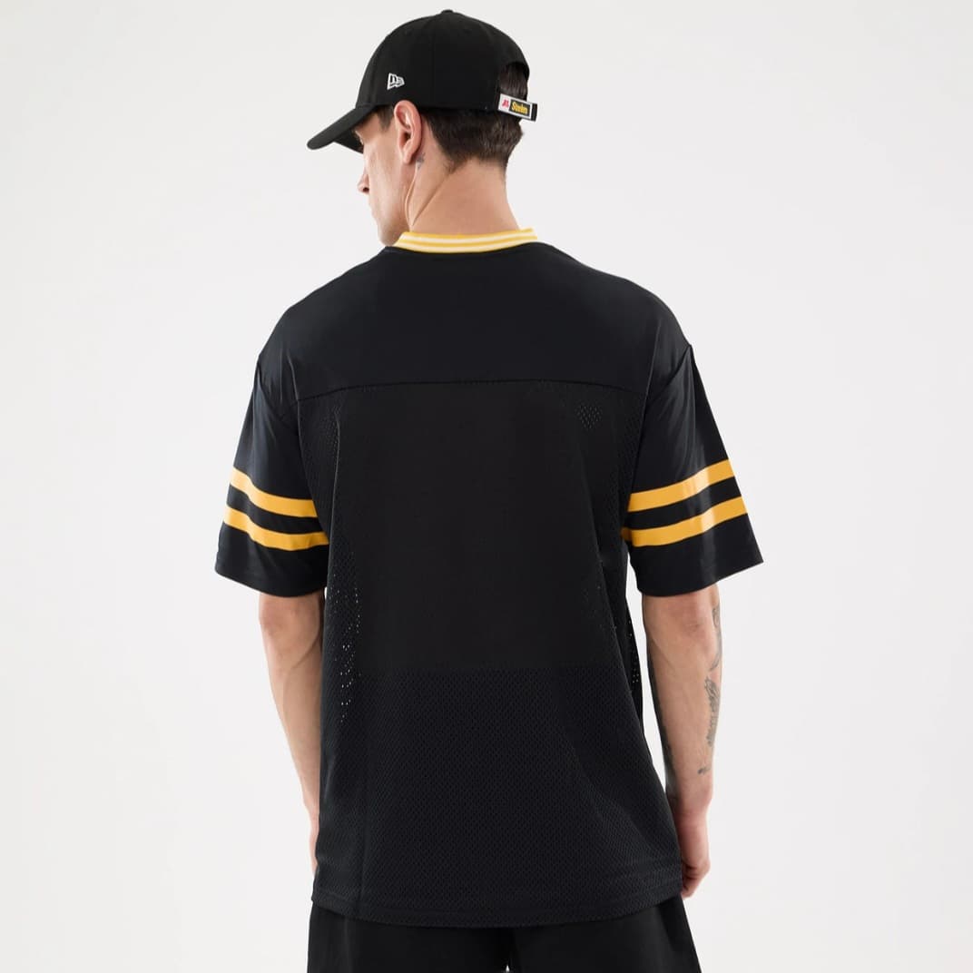 Camiseta de fútbol americano - Camiseta mesh Steelers negra/amarilla NFL