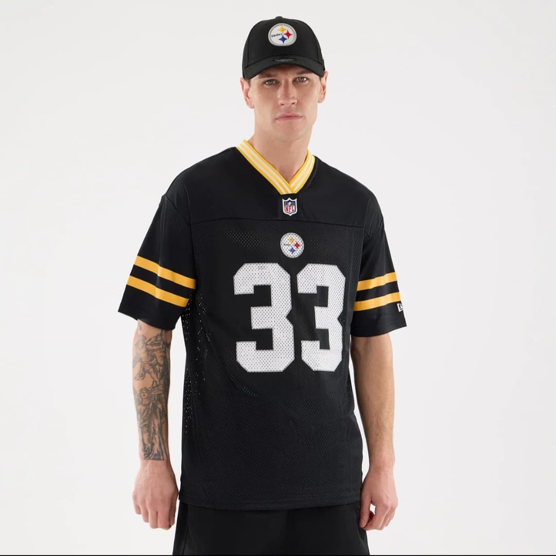 Camiseta de fútbol americano - Camiseta mesh Steelers negra/amarilla NFL