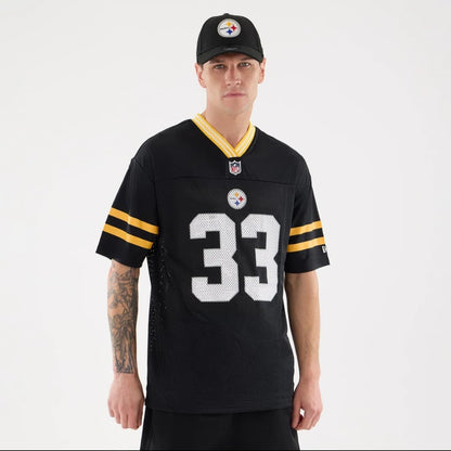 Camiseta de fútbol americano - Camiseta mesh Steelers negra/amarilla NFL