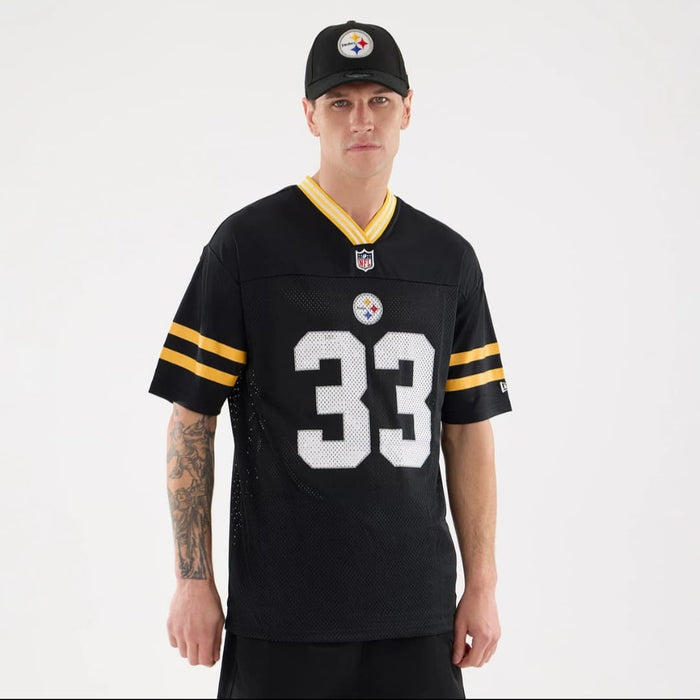 Camiseta de fútbol americano - Camiseta mesh Steelers negra/amarilla NFL