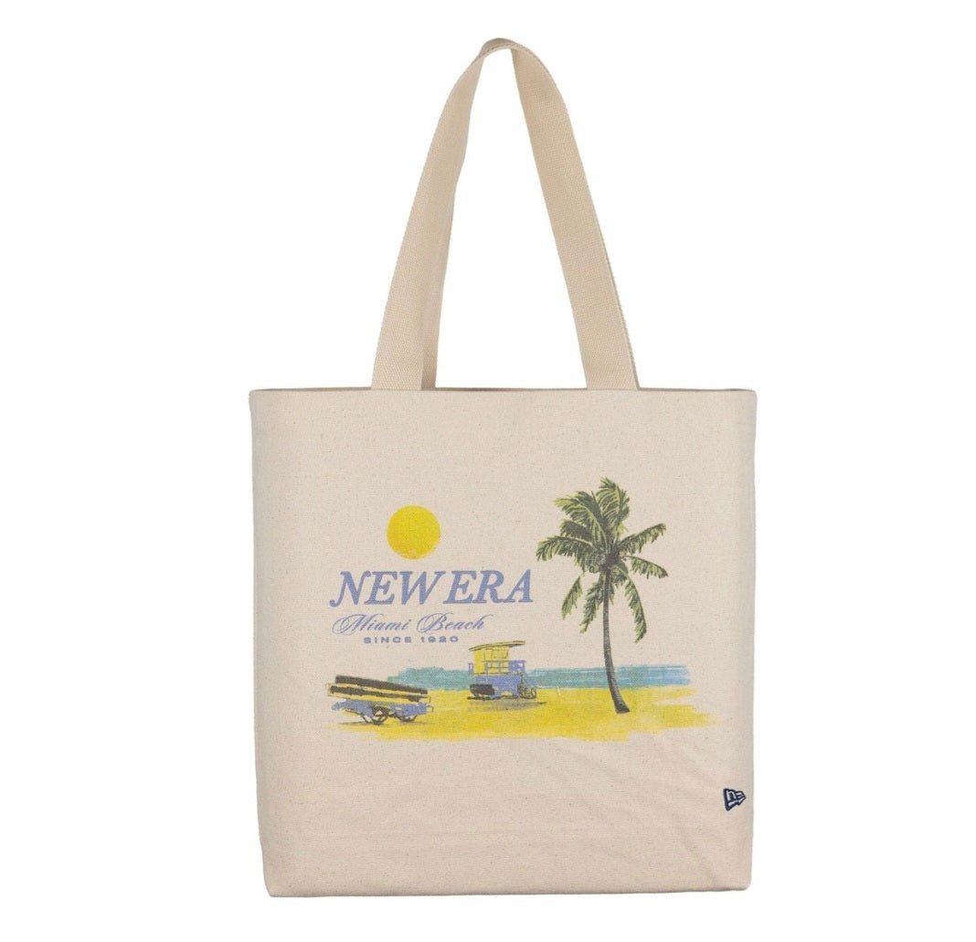 Bolso de mano - Tote Bag New Era Palm Graphic Crema