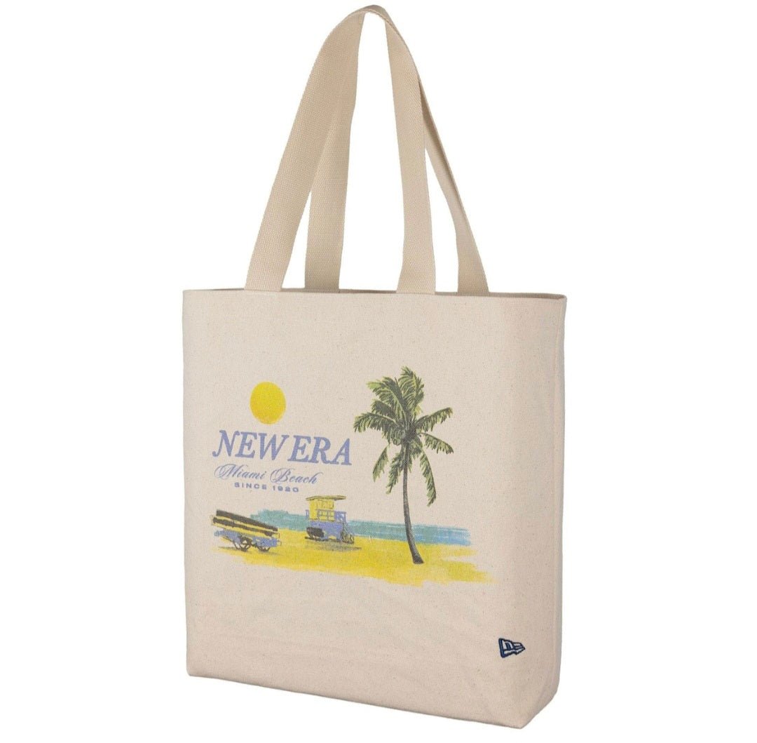 Bolso de mano - Tote Bag New Era Palm Graphic Crema