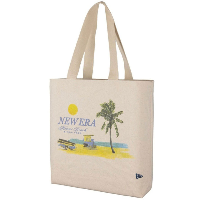 Bolso de mano - Tote Bag New Era Palm Graphic Crema