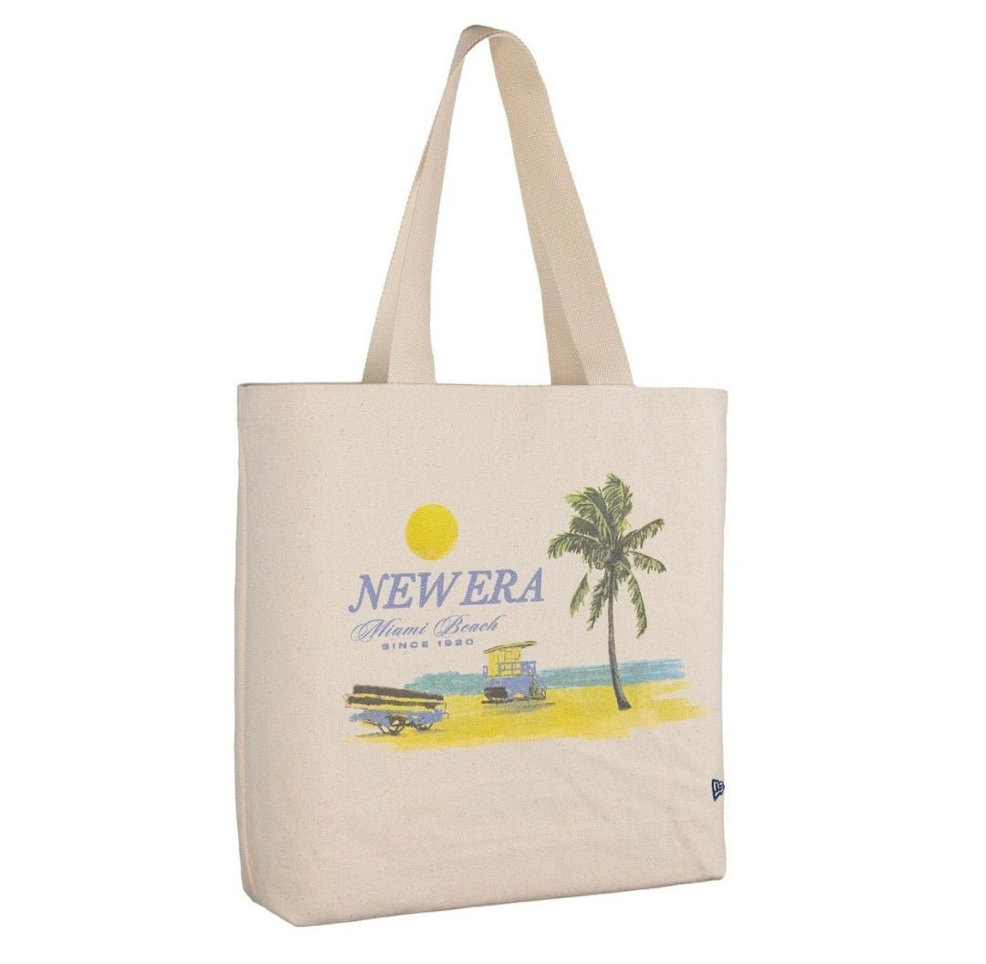 Bolso de mano - Tote Bag New Era Palm Graphic Crema